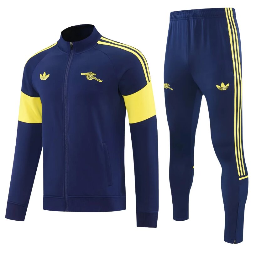 AAA Quality Arsenal 26/27 Tracksuit - Dark Blue/Yellow